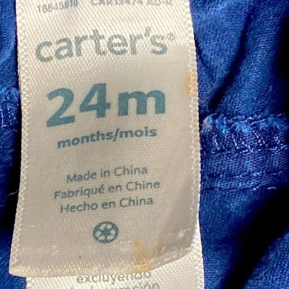 Garanimals Blue Short Sleeve T-Shirt & Carter’s 100% Cotton Slacks Size 24 M - Picture 8 of 10